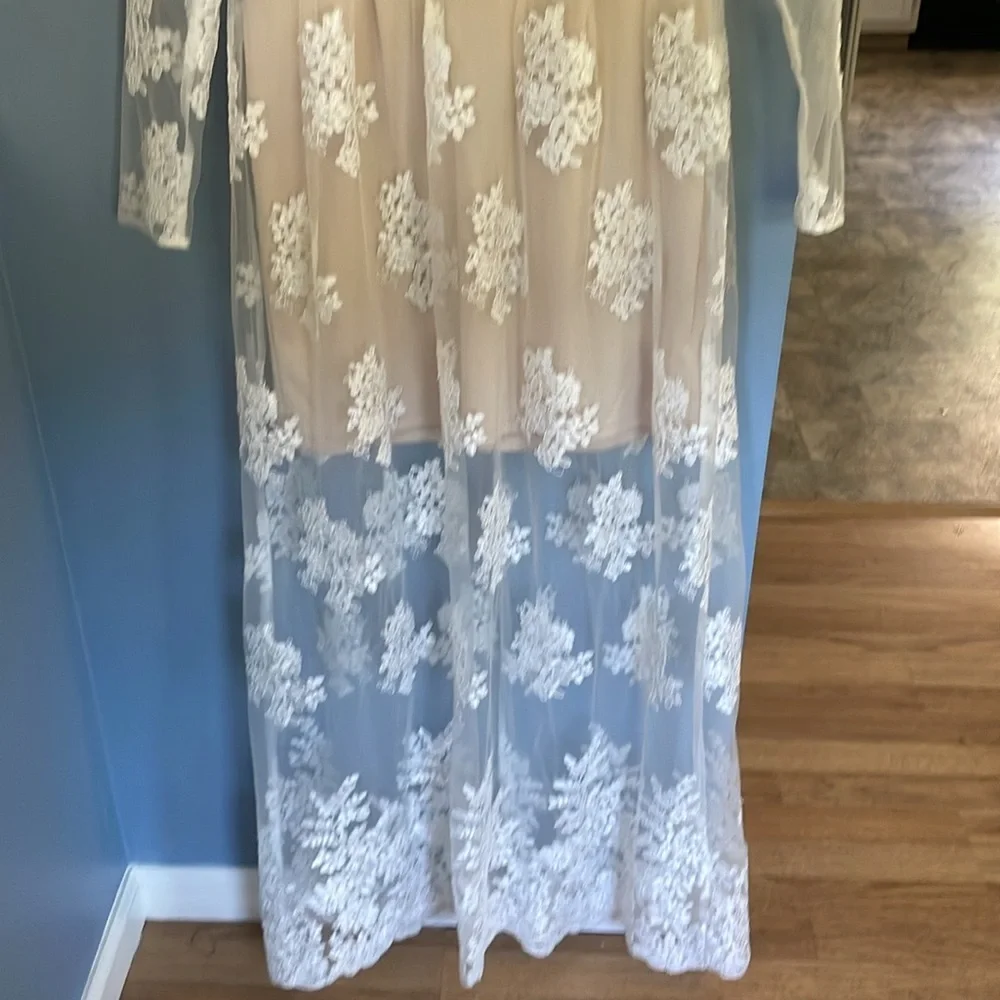 Fun bridal dress for after party or beach wedding ! Soieblu size Med - Picture 9 of 12